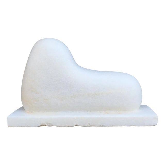 Aries Hand Carved Marble Sculpture by Tom Von Kaenel For Sale