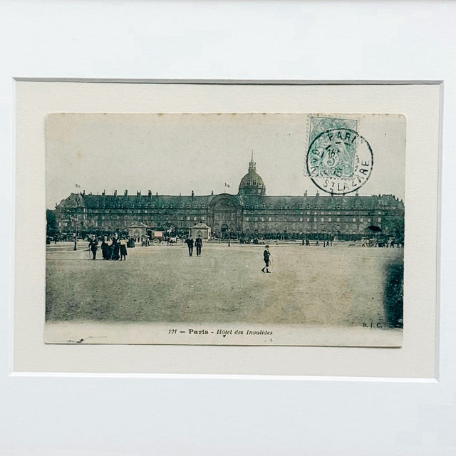 Early 20th Century Curated Parisian Architecture & History Framed Postcard Collection - Set of 6 For Sale - Image 11 of 14