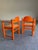 Cassina Pair of Vintage Orange Hank Lowenstein Padova Armchairs For Sale - Image 4 of 12