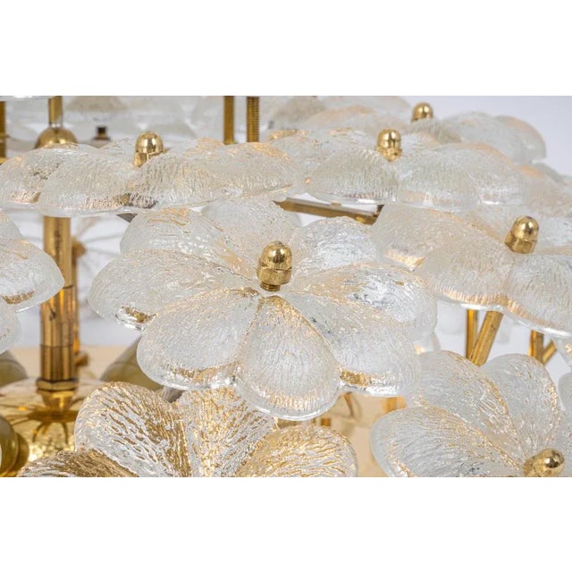 Mid-Century Modern Murano Glass Flower Ceiling Light by Ernst Palme, Germany, 1970s For Sale - Image 3 of 12