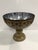 1980s Vintage Persian Brass and Enamel Footed Bowl For Sale - Image 5 of 5