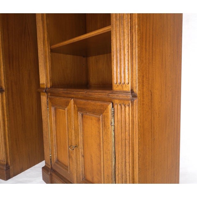 Pair of Super Fine Federal Style Frutiwood Bokcases by Bloomingdale's Italy MINT For Sale - Image 16 of 16