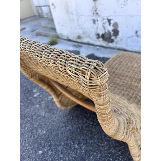Wicker Chaise Lounge by Carl Öjerstam for Ikea, 1990s For Sale - Image 11 of 16