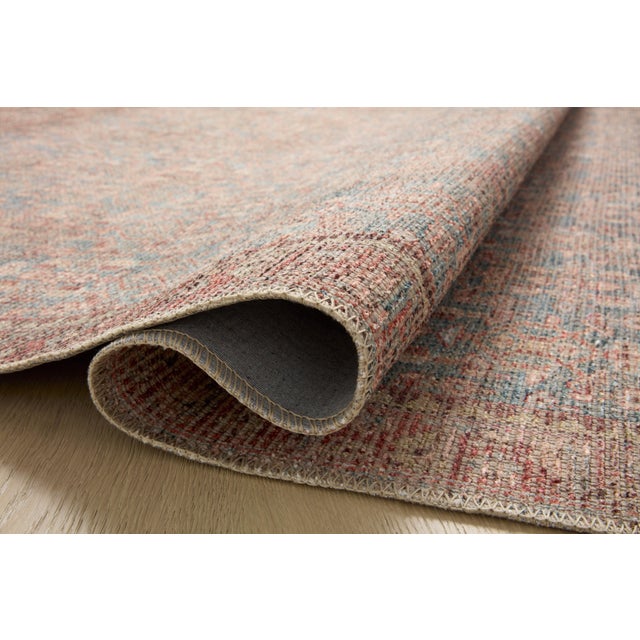 Loloi Rugs Angela Rose x Loloi Aubrey Rug Blue / Terracotta 10'-0" x 14'-0" Area Rug For Sale - Image 4 of 8
