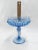 Glass Indiana Glass Diamond Point Tall Compote Vintage For Sale - Image 7 of 8