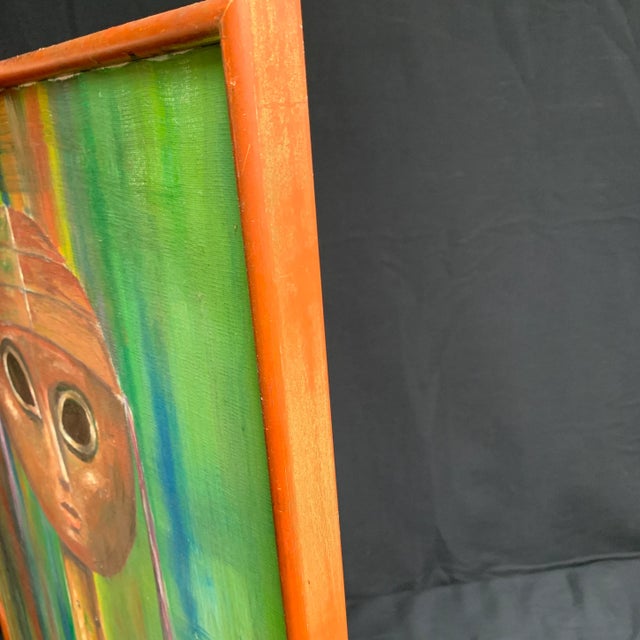 1970s F. Dedman Acrylic Figure Still Life Painting For Sale - Image 9 of 10