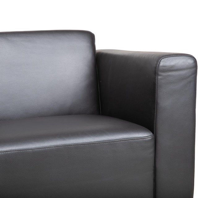 Black Chrome and Leather Serge Armchair with Swivel Function from Brühl For Sale - Image 5 of 14