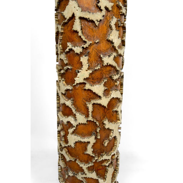 Light Yellow Antique Victorian Industrial Printing Roller For Sale - Image 8 of 17