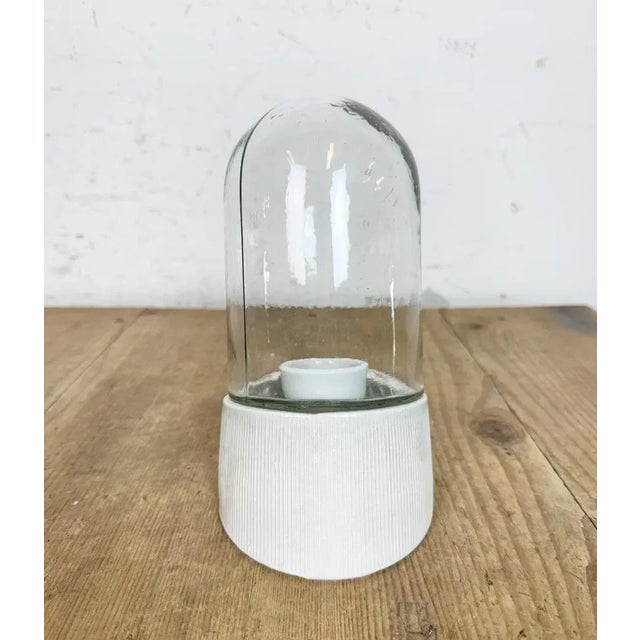 Vintage White Porcelain Wall Light, 1970s For Sale - Image 4 of 13