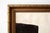 Wood Large Original Abstract Painting in Beige and Black in Antique 19th Century Gold Frame For Sale - Image 7 of 11