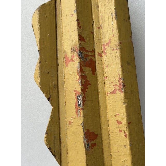 Vintage Monumental Wood + Tin Polychrome Key Trade Sign, Circa 1930s-40s For Sale - Image 18 of 18