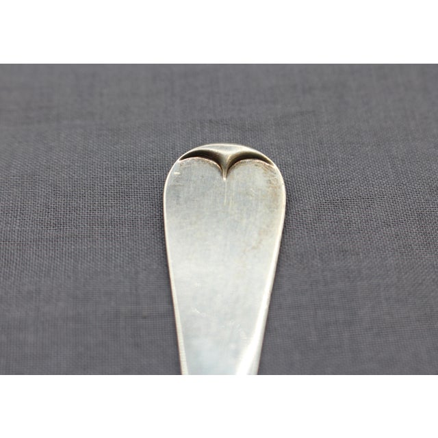 1882 American Aesthetic Movement Set of 5 Sterling Silver Teaspoons by Whiting - Set of 5 For Sale In Raleigh - Image 6 of 8