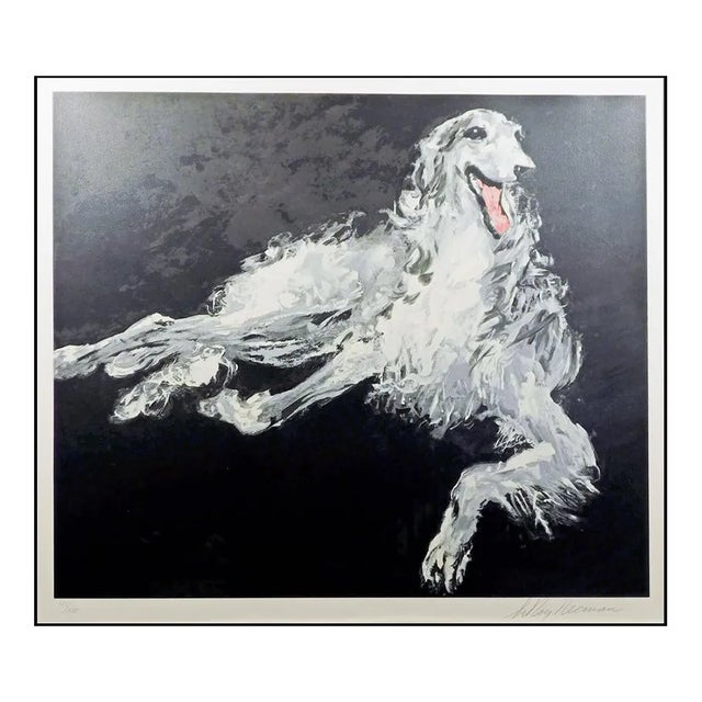 LeRoy Neiman "Borzoi" Art Serigraph on Paper Hand Signed 137/375 For Sale