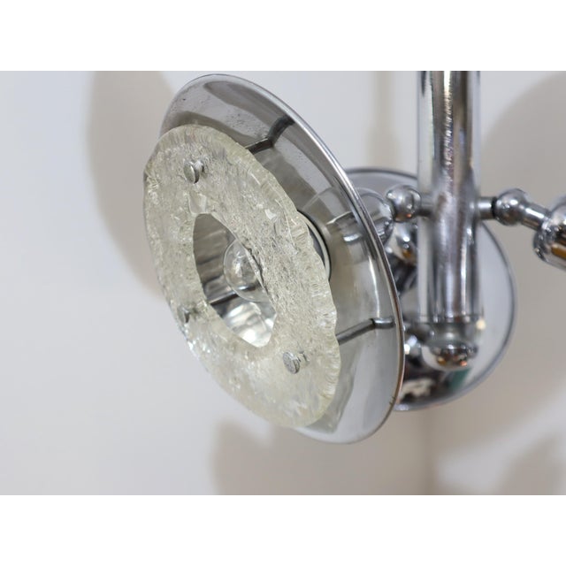 Esperia Chandelier in Chrome and Murano Glass, 1970s For Sale - Image 6 of 13
