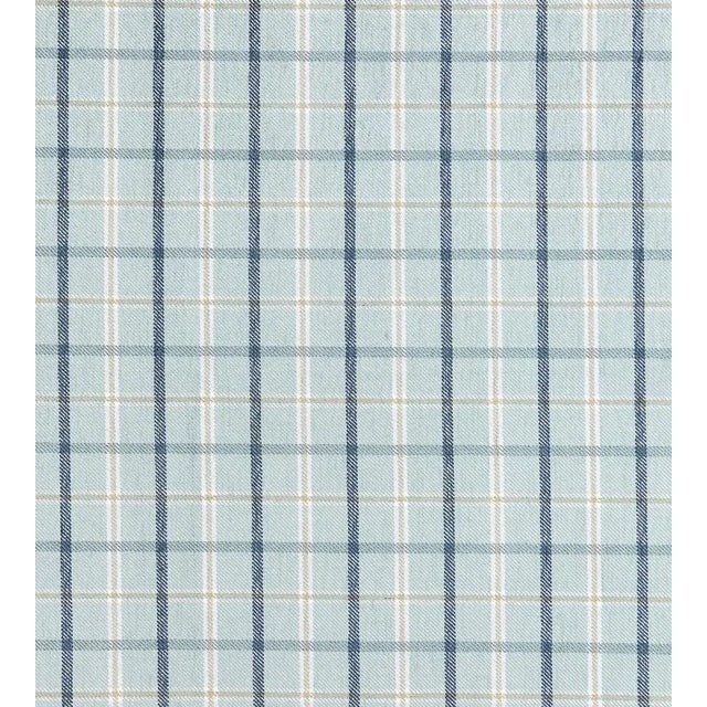 Sample - The House of Scalamandré Bristol Plaid Fabric, Mineral For Sale