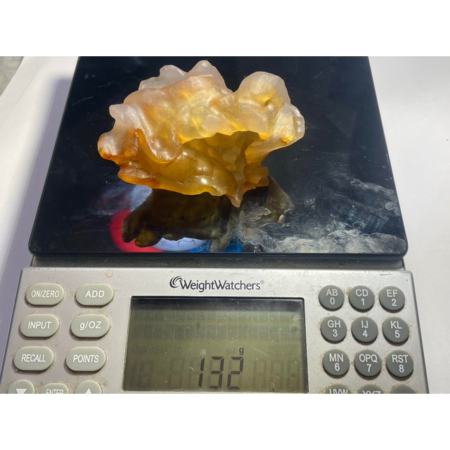 Golden Carnelian Agate Brush Washer Hand Carved For Sale In South Bend - Image 6 of 11