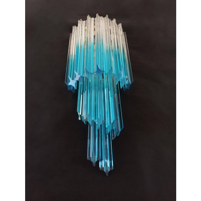 Glass Quadriedri Murano Prism Wall Sconces, 1990, Set of 2 For Sale - Image 7 of 16