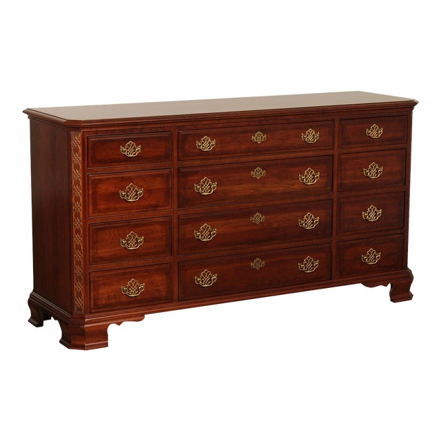 Pennsylvania House Chippendale Style Cherry Triple Chest For Sale