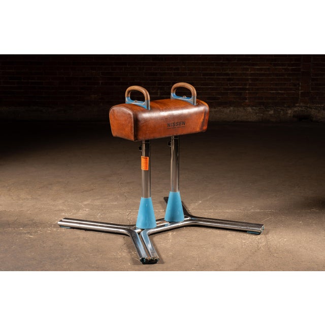Vintage Leather Pommel Horse by Nissen For Sale In Chicago - Image 6 of 8