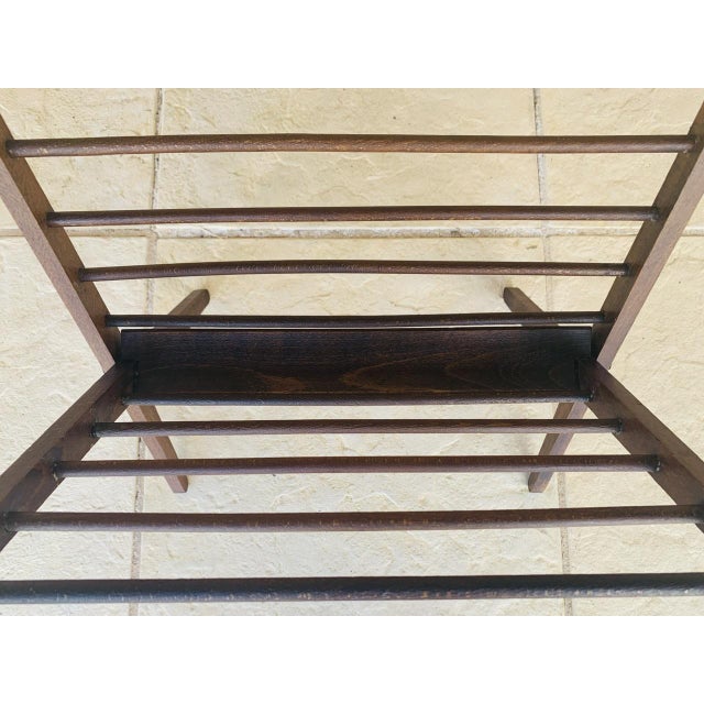 Cees Braakman Mid-Century Folding Magazine Rack attributed to Cees Braakman, 1960s For Sale - Image 4 of 18