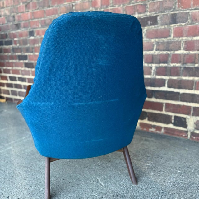 Adrian Pearsall Lounge Chair With Wood Arms For Sale - Image 10 of 10