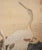 Meiji Era "Cranes and the Sun", Japanese Silk Scroll Painting For Sale In Dallas - Image 6 of 18