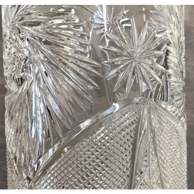 This is for an amazing Yasemin Cut Glass Water Pitcher. The Pitcher is signed with the makers signature, Yasemin. This...