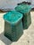 Ceramic Vintage Boho Glazed Ceramic Trellis Low Stools - A Pair For Sale - Image 7 of 11