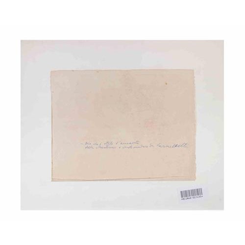 Modern Mino Maccari, He Says he was Martirano's Lover and Wants\., 1970s, Watercolor on Paper For Sale - Image 3 of 4