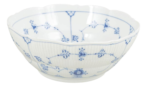 Porcelain Bowl in Blue Fluted Plain Pattern from Royal Copenhagen, 1963