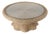 Flora 40 in. W Round Rattan Scalloped Edge Coffee Table, Natural Rattan For Sale