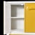 Space Age Broyhill Chapter One Yellow and White Gentlemen's Chest Dresser For Sale - Image 12 of 15
