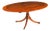 Vintage Oval Mahogany Tilt Top Dining Table by William Tillman, 1980s For Sale