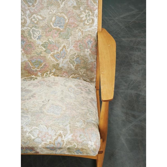 Wood Boomerang Rocking Chair attributed to Holger Georg Jensen, Denmark, 1960s For Sale - Image 7 of 15