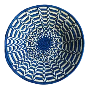 Blue and White Uganda Bowl African Basket