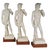 Chic set of three David replica sculptures, in cast plaster on wood bases. Made by sculptor Sergey Eylanbekov, for Alva....