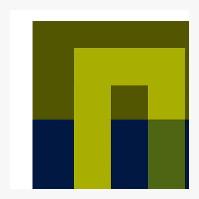 Paper Lime and Deep Navy Hooks Fine Art Print Set 30" X 40" by Liz Roache For Sale - Image 7 of 11