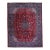 1970s Vintage Persian Handmade Wool Cotton Red Area Rug For Sale