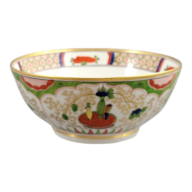 Ceramic Antique Worcester Porcelain Bowl with Dragon in Compartments Decor, 1815 For Sale - Image 7 of 14