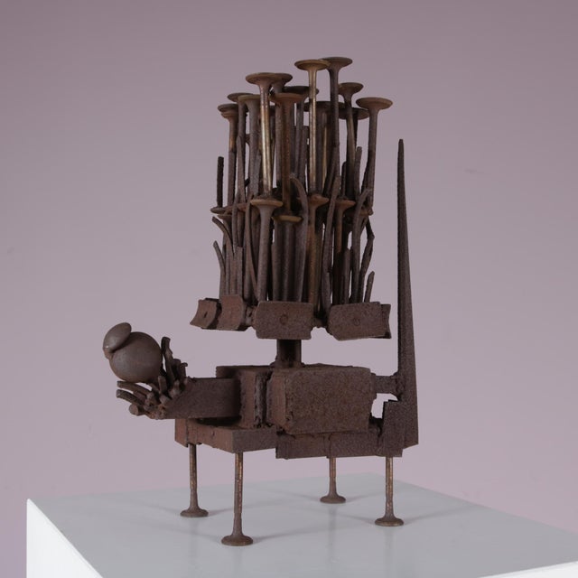 Frans De Boer, Lichtveld Brutalist Artwork, 1970s, Steel For Sale - Image 12 of 15