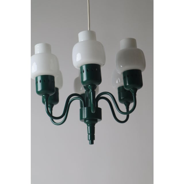 Metal Green Ceiling Lamp Modell T-526 by Hans-Agne Jakobsson for Hans-Agne Jakobsson Ab Markaryd, 1950s For Sale - Image 7 of 18