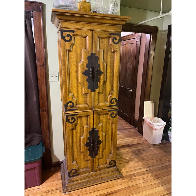 1970s Spanish Revival Bar Cabinet For Sale - Image 13 of 13