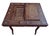 Copper Early 20th Century Marquetry Inlay With Mother of Pearl Folding Game Table For Sale - Image 8 of 18