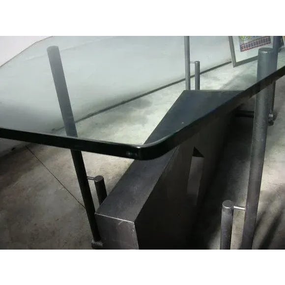 Italian Italian Glass Top Console For Sale - Image 3 of 5