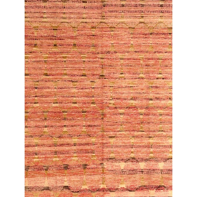 Wool pile genuine hand made Khotan style rug -