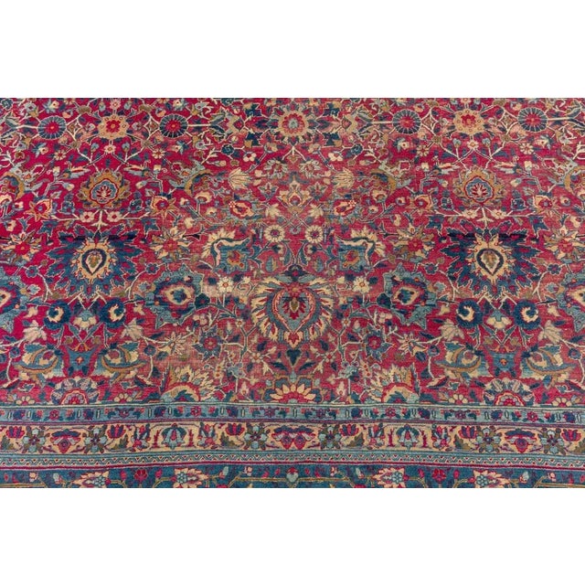 Large Antique Tabriz Rug For Sale - Image 6 of 10