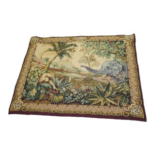 Tapestries Ltd. African Print Scene Decorative Tapestry With Rod For Sale