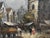 Burnett, Paris Street Scene, Oil Painting on Canvas For Sale - Image 3 of 8