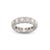 Early 21st Century Platinum 5.34ct Diamond Cushion Cut Round Pave Halo Diamond Eternity Band Ring, Size 7.5 For Sale - Image 5 of 8