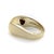 1980s Vintage Bvlgari Tronchetto Two-Tone 18k Gold Ring, Size 5.5 For Sale - Image 5 of 9